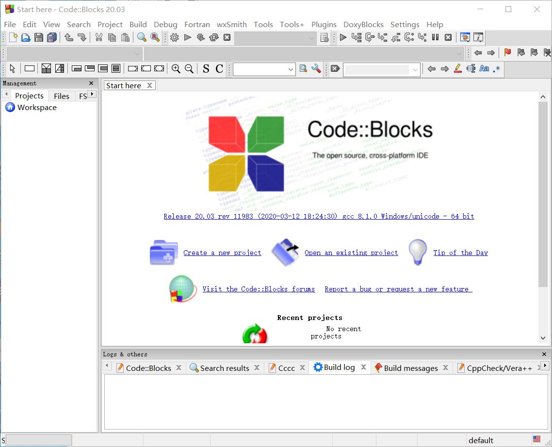 Code::Blocks 20.03